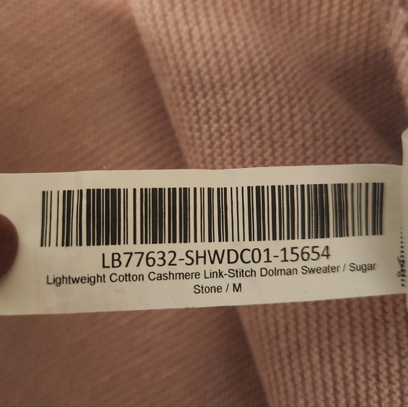 🌸 Quince Lightweight Cotton Cashmere Link-Stitch Dolman Sweater Sugar Stone Med - Picture 12 of 13